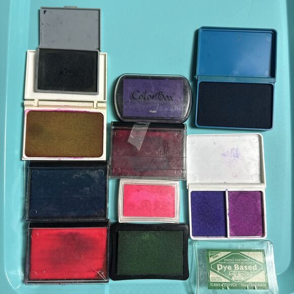 -CRAFT STAMP INK PADS Lot Of 10 - Picture 1 of 4